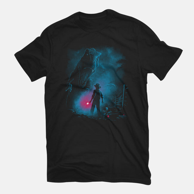 Attack On T-Rex-Womens-Basic-Tee-teesgeex