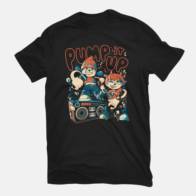 Pump It Up-Womens-Fitted-Tee-eduely