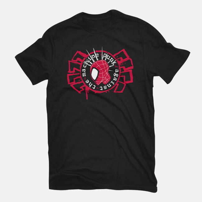 Punk Against The Machine-Womens-Basic-Tee-teesgeex