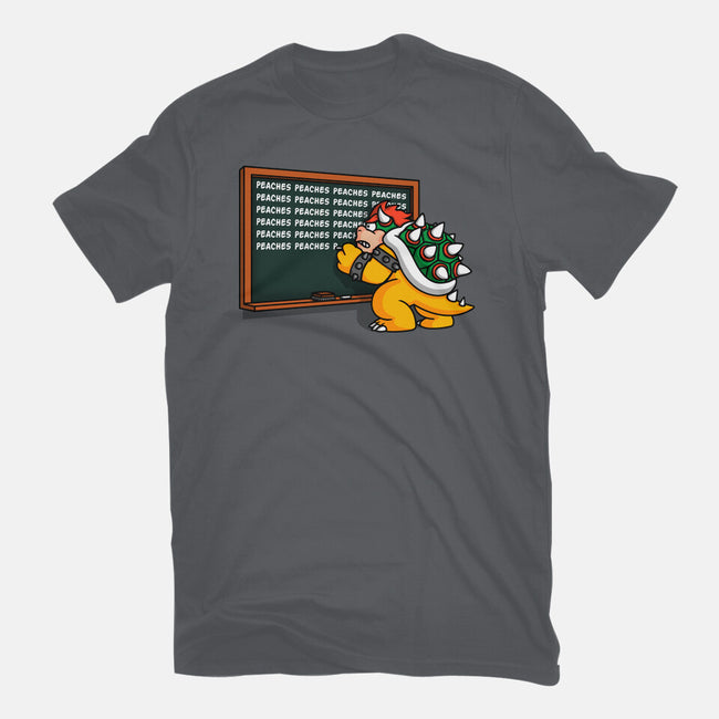 Peaches Repeat-Unisex-Basic-Tee-Raffiti