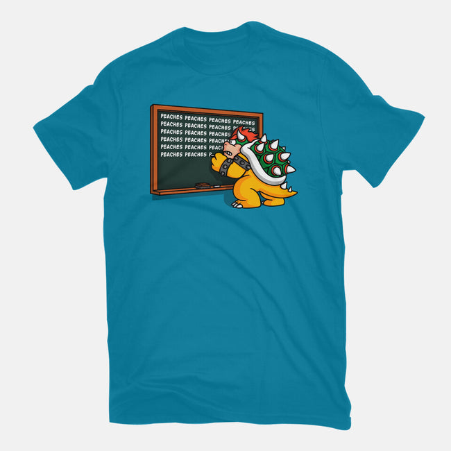 Peaches Repeat-Unisex-Basic-Tee-Raffiti