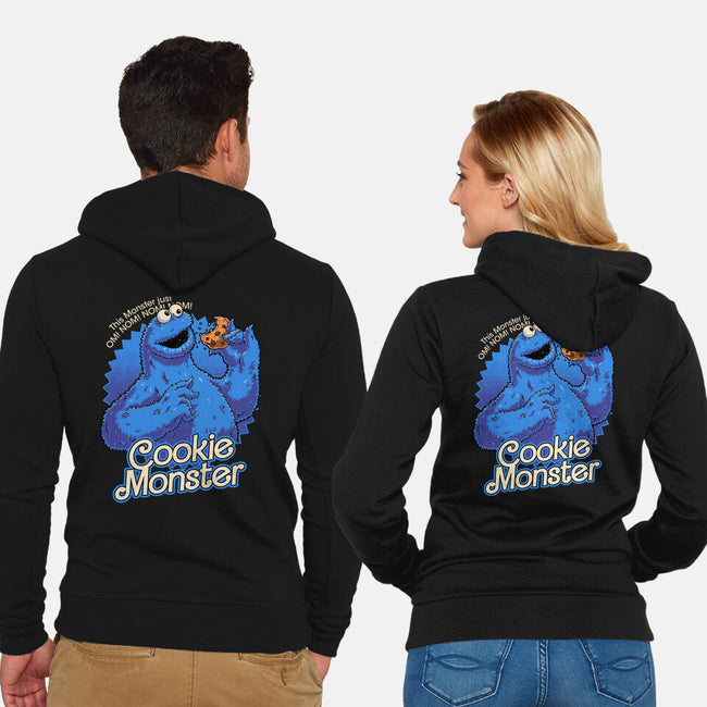 Cookie Doll Monster-Unisex-Zip-Up-Sweatshirt-Studio Mootant