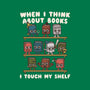 Think About Books-Unisex-Basic-Tee-Weird & Punderful