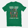 Think About Books-Mens-Basic-Tee-Weird & Punderful