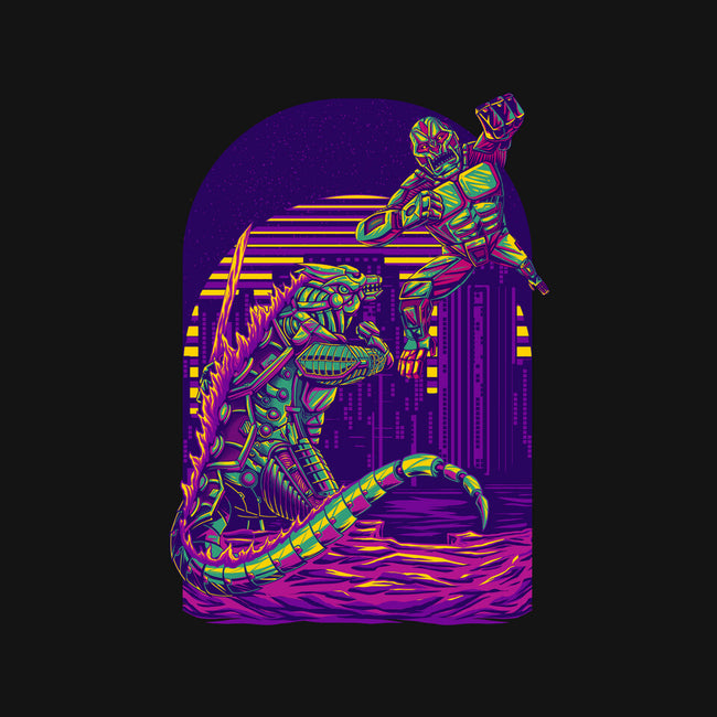 RoboZilla Vs RoboKong-None-Basic Tote-Bag-alanside
