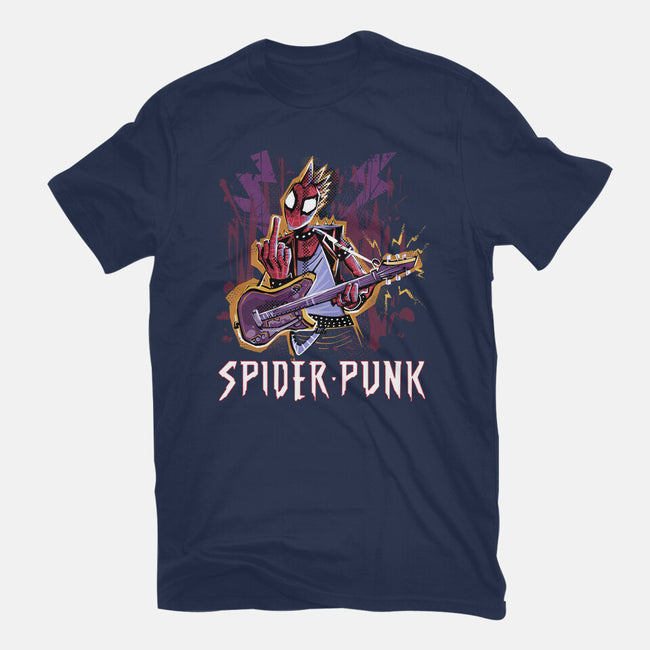 Spider Punk Rock Star-Mens-Basic-Tee-zascanauta