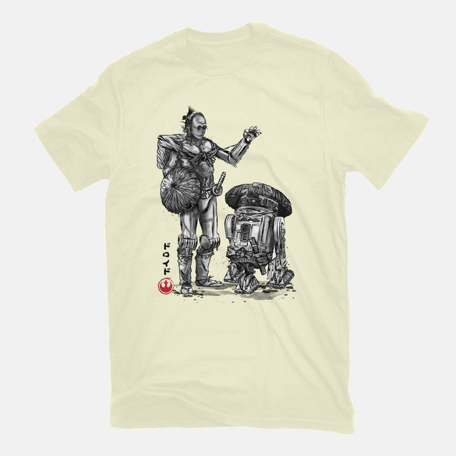 Samurai Droids Sumi-e-Mens-Basic-Tee-DrMonekers