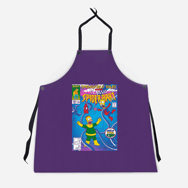 Spider-Bart Vs D'ohc Ock-Unisex-Kitchen-Apron-Getsousa!