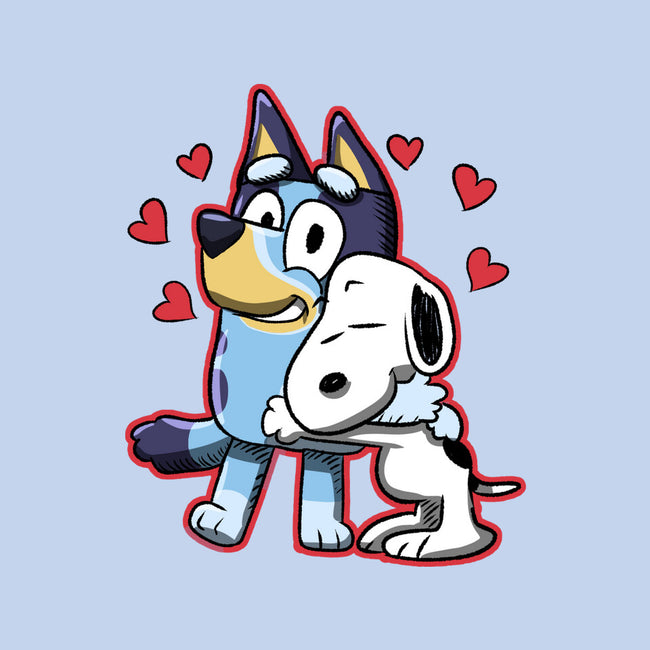 Dog Hug-None-Stretched-Canvas-nickzzarto
