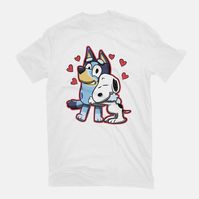 Dog Hug-Youth-Basic-Tee-nickzzarto