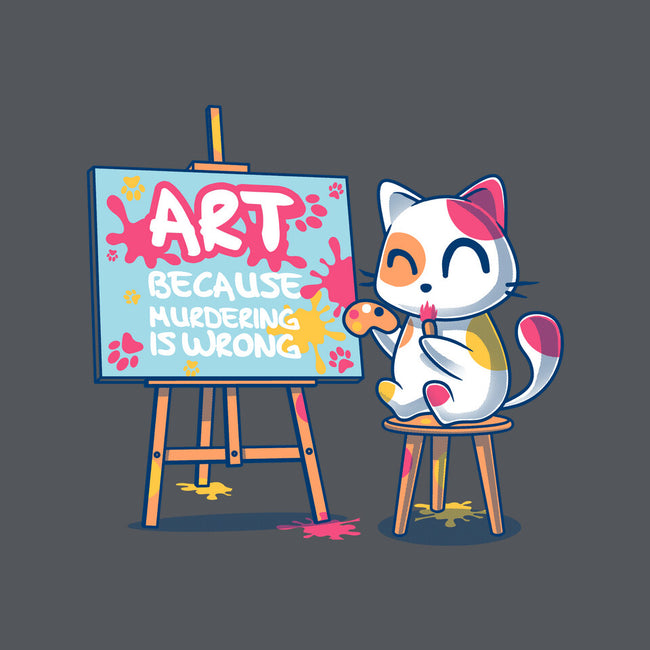 Art Because Murdering Is Wrong-None-Glossy-Sticker-erion_designs