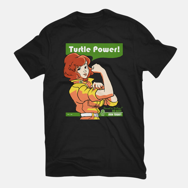 We Can Do It Turtles-womens fitted tee-hugohugo