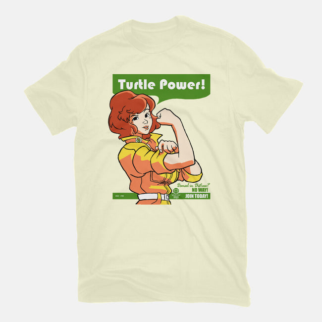 We Can Do It Turtles-womens fitted tee-hugohugo