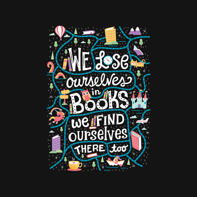 We Lose Ourselves in Books-baby basic tee-risarodil