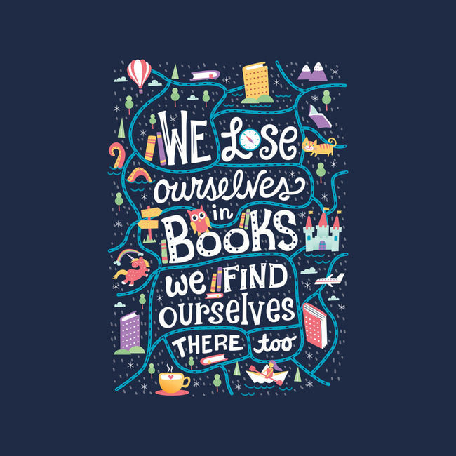 We Lose Ourselves in Books-youth pullover sweatshirt-risarodil