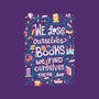 We Lose Ourselves in Books-none fleece blanket-risarodil