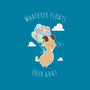 Whatever Floats Your Goat-none glossy sticker-ChocolateRaisinFury