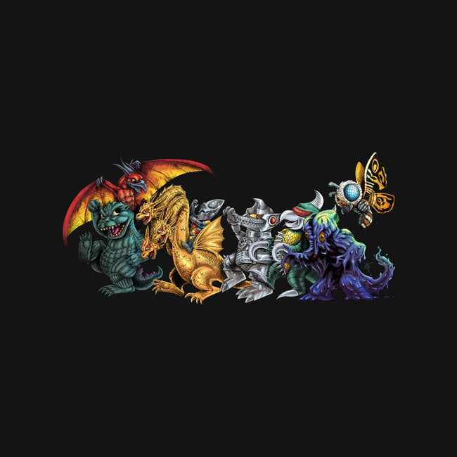 Where the Wild Kaiju Are-womens fitted tee-El Black Bat