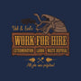 Val & Earl's Work for Hire-none stretched canvas-beware1984