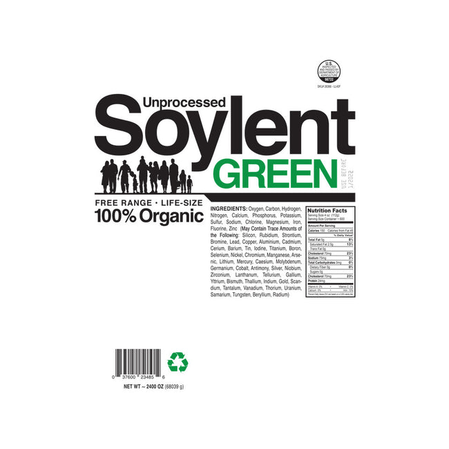 Unprocessed Soylent Green-none glossy sticker-Captain Ribman