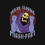 Tearing Myaaah-Part-none polyester shower curtain-Kat_Haynes