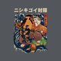 The Cat & The Koi-none stretched canvas-Ronin84
