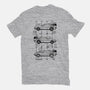 Time Machine Schematics-womens basic tee-elloco