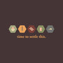 Time To Settle This-none removable cover w insert throw pillow-zacrizy