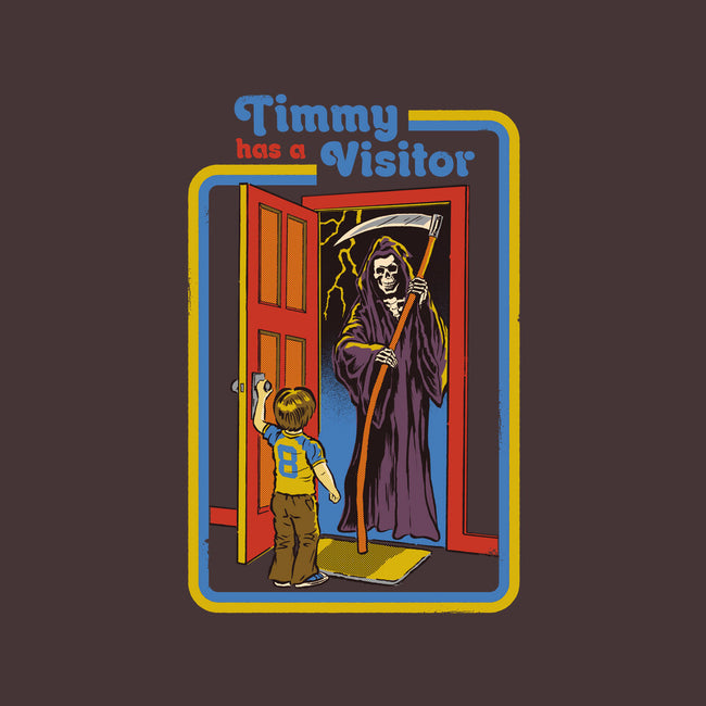 Timmy Has A Visitor-none fleece blanket-Steven Rhodes