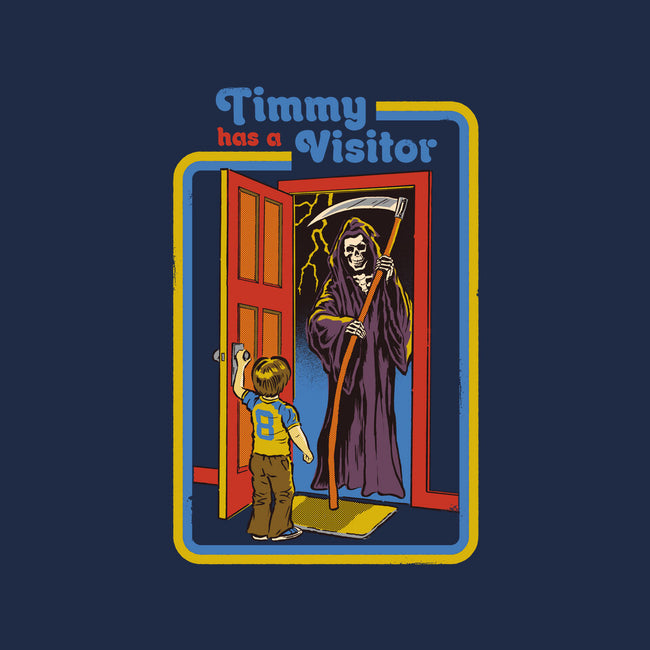 Timmy Has A Visitor-none polyester shower curtain-Steven Rhodes