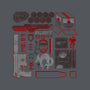 Tools of the Trade-none polyester shower curtain-onebluebird