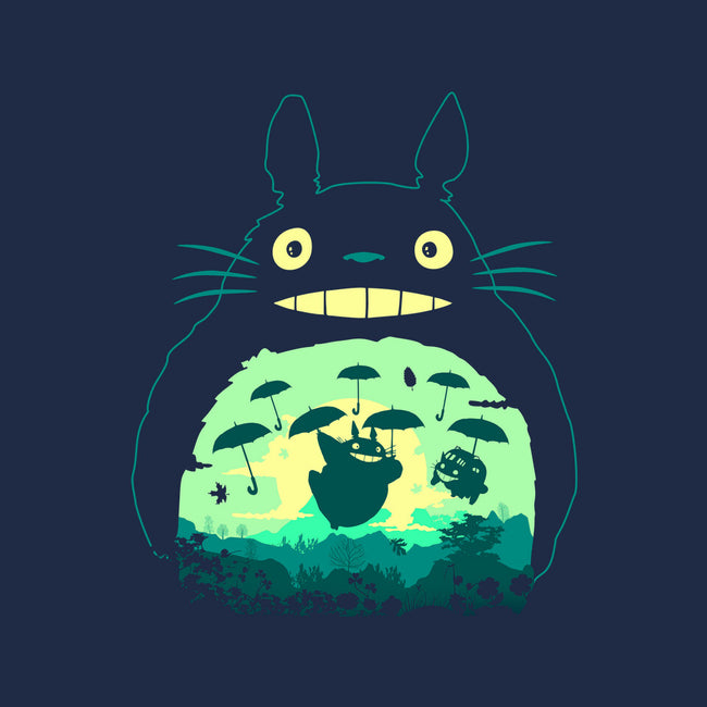 Totoro and His Umbrella-none stretched canvas-Arashi-Yuka