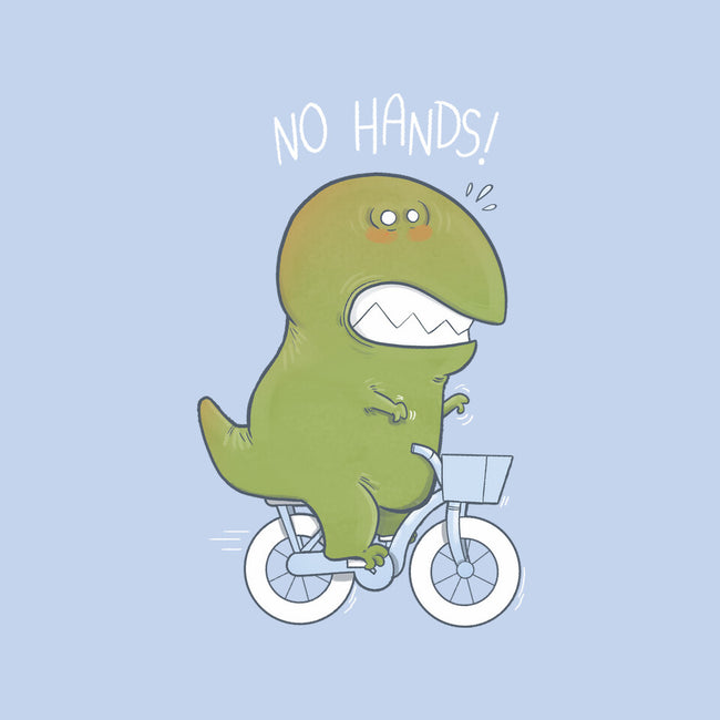 T-Rex Tries Biking-unisex basic tee-queenmob