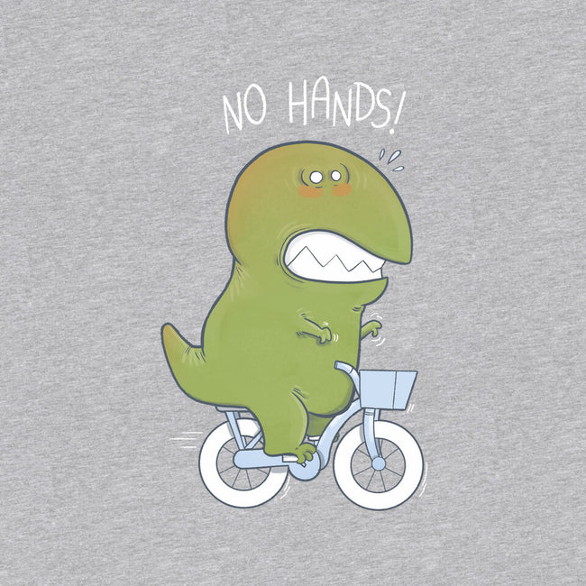 T-Rex Tries Biking-unisex basic tee-queenmob