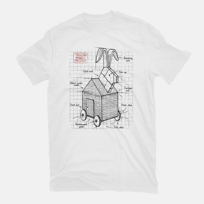 Trojan Rabbit Project-womens basic tee-ducfrench