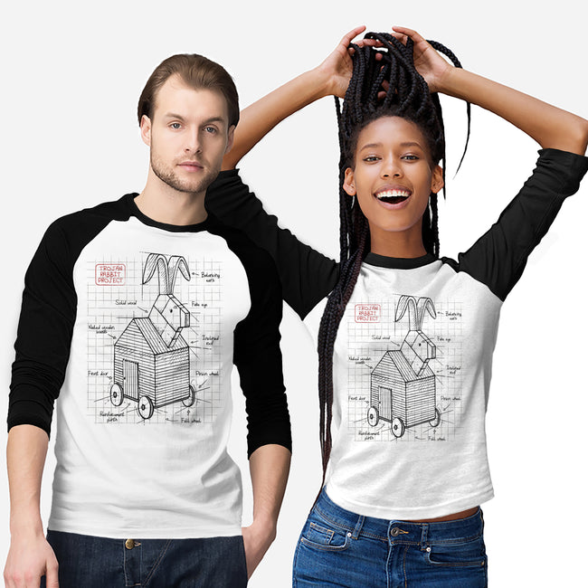 Trojan Rabbit Project-unisex baseball tee-ducfrench