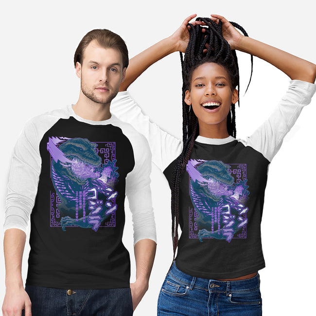 Shin Atomic Fire Born-unisex baseball tee-cs3ink