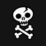 Skull and Crossbones-baby basic tee-wotto