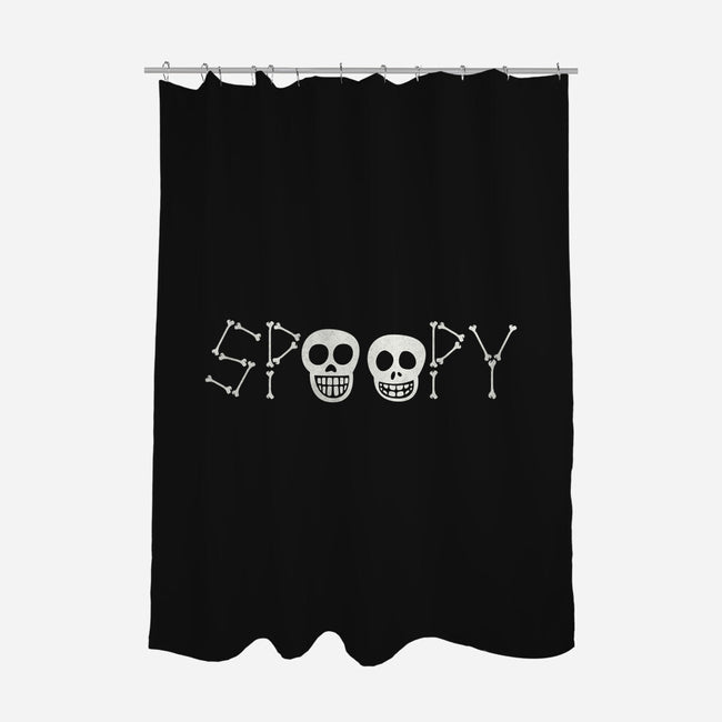 Spoopy-none polyester shower curtain-Beware_1984