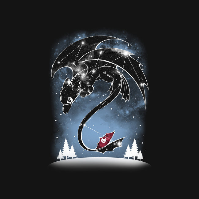 Starry Dragon Sky-none stretched canvas-ChocolateRaisinFury