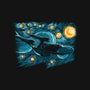 Starry Trek-none memory foam bath mat-ddjvigo