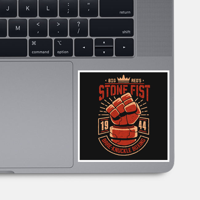 Stone Fist Boxing-none glossy sticker-adho1982