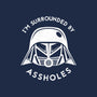 Surrounded By Assholes-none removable cover w insert throw pillow-JimConnolly