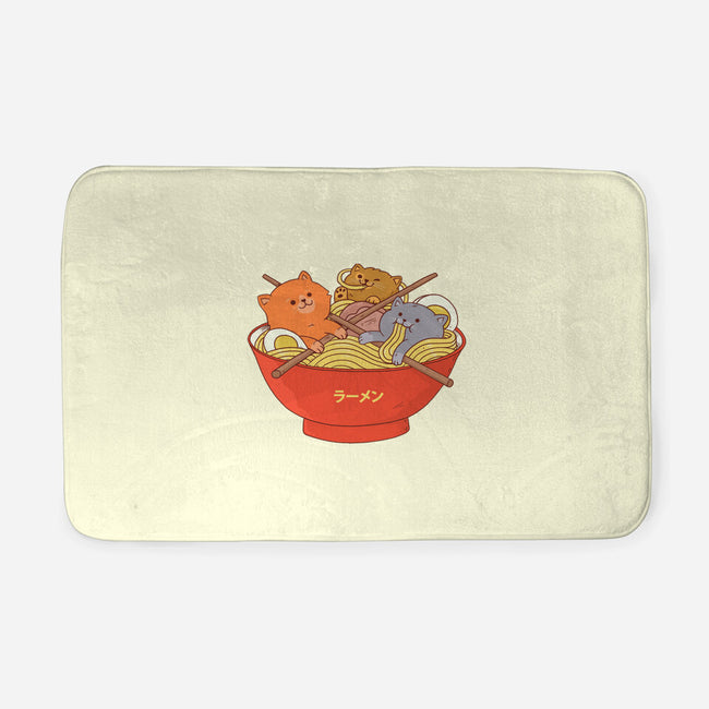 Ramen and Cats-none memory foam bath mat-ppmid