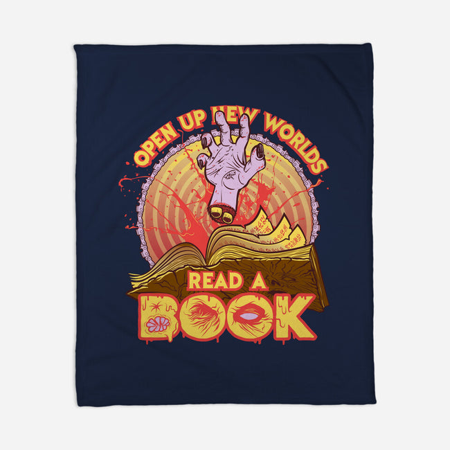 Read a Damned Book-none fleece blanket-kgullholmen
