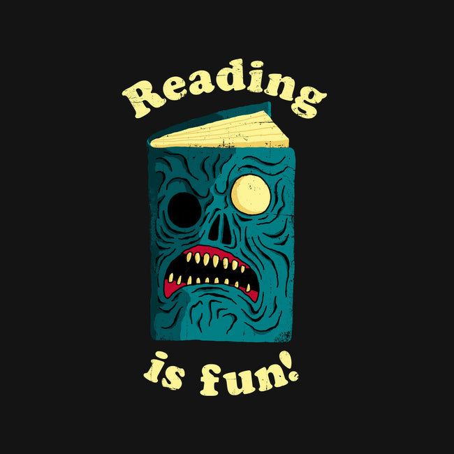 Reading is Fun-none non-removable cover w insert throw pillow-DinoMike