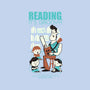 Reading is Groovy-none polyester shower curtain-Dave Perillo