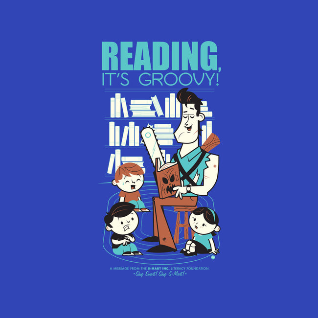 Reading is Groovy-womens v-neck tee-Dave Perillo
