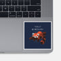Red Panda Day-none glossy sticker-BlancaVidal