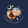 Red Panda Dream-none non-removable cover w insert throw pillow-ChocolateRaisinFury